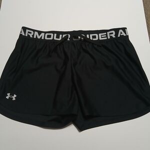 Under Armour Black Athletic Shorts with Lightweight Performance Material